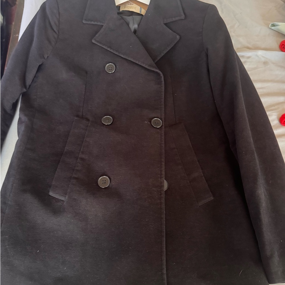 Men’s Black Double-Breasted Coat